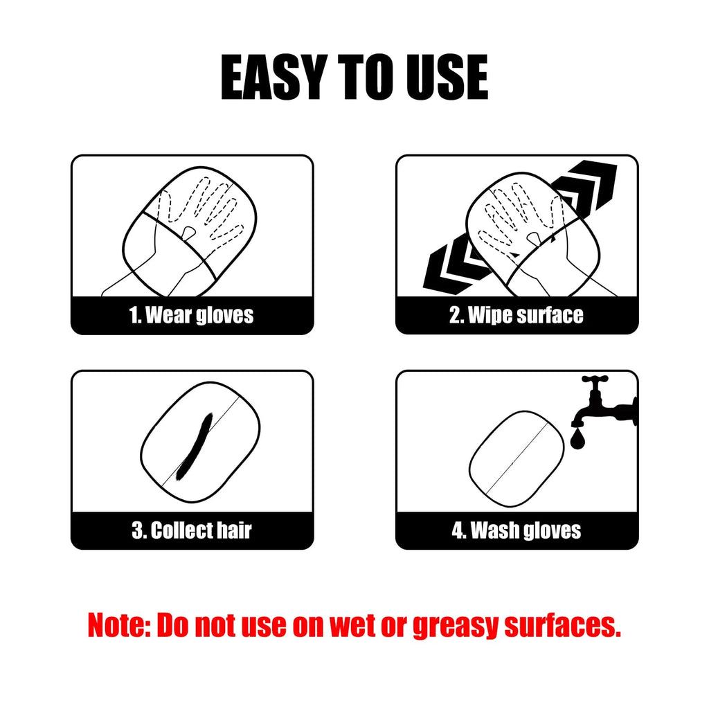 Pet Fur Removal Gloves 🐾