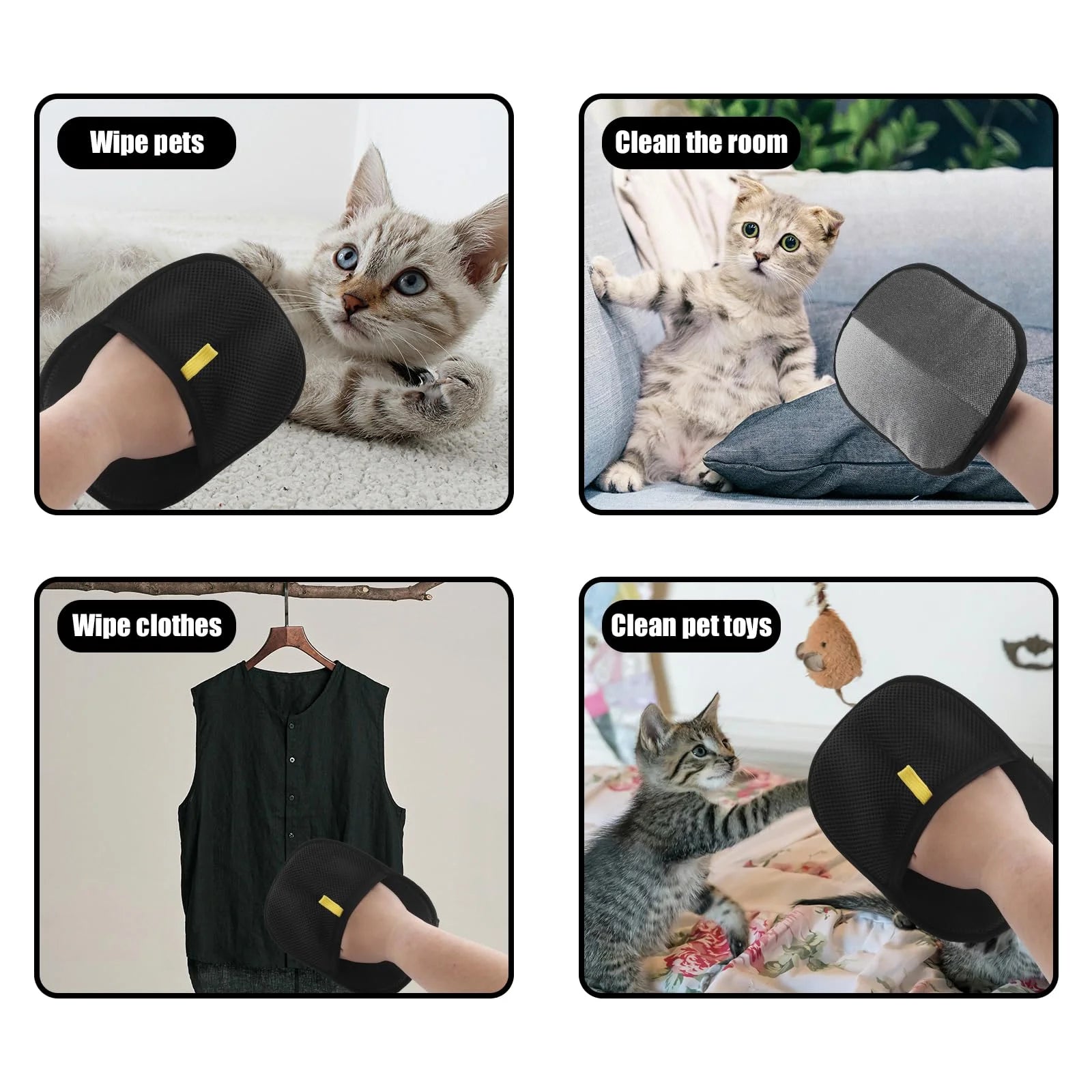 Pet Fur Removal Gloves 🐾
